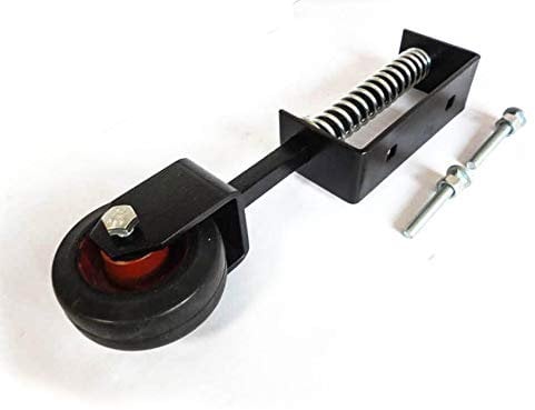 Heavy Duty Gate Wheel Spring Loaded - Black Finish