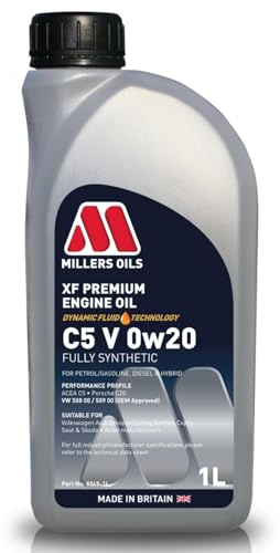 MILLERS OILS Motoröl 0W-20 XF Premium Vollsynthetiköl Motor Öl ACEA C5 C5 V 1L
