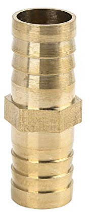 sourcing map Raccord Cannelé tuyau en laiton de 19 mm droit pour gazole air eau