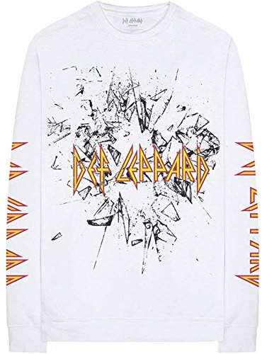 Def Leppard DEFLLST15MW03 T-Shirt, White, Large