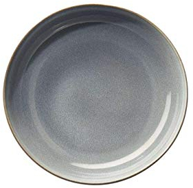 EKM Living ASA Pastateller, denim SAISONS D. 21 cm, H. 5,5 cm 27231118 ! Vorteilsset beinhaltet 2 x den genannten Artikel und Set mit 4 Edelstahl Strohhalme