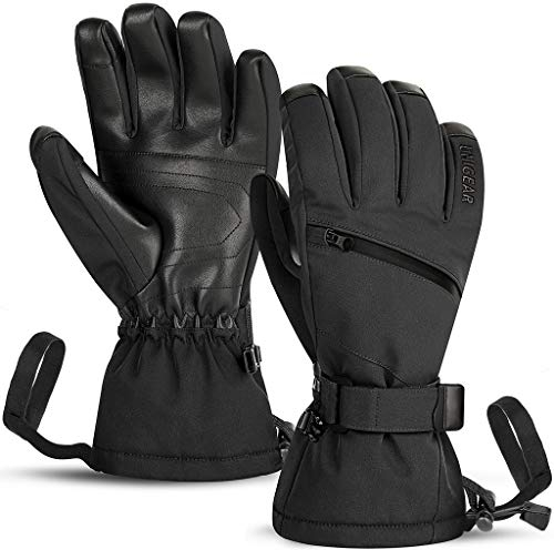 Unigear 3M Thinsulate wasserdichte Skihandschuhe, Snowboardhandschuhe Anti-Rutsch Touchscreen Handschuhe Winter Handschuhe Uni Outdoor Sport