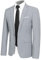 Allthemen Veste Costume Hommes Slim Fit Formal Blazer Hommes Gris Clair XL
