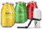 SmoothieDog Hundesmoothie 12er Mix + Doggyroller m. Halter, Karabiner Blau - je 4X: Huhn, Rind, Lamm - Flüssiges Hundeleckerli - Zucker- & glutenfrei - Zubehör Hund - je 250ml