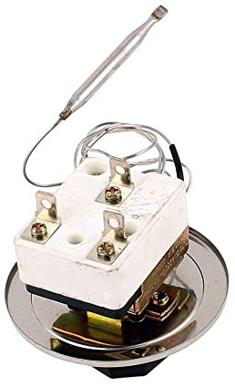 Thermostat 50-300°C, AC 250V 16A Temperaturregler Backofenthermostat Ersatz für Backofen Drei Füße mit Temperaturregelung
