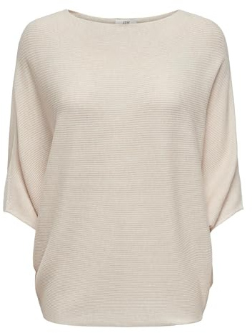 ONLY Damen Pullover Jdynew Behave Batsleeve Pullov. KNT Noos, Eggnog/Detail:Melange, XXS