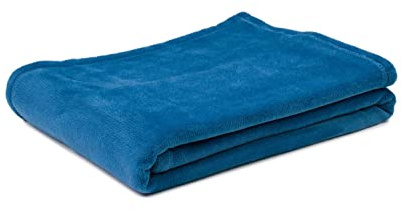 Gözze - Erstklassige Kuscheldecke, Hohes Stoffgewicht 300 g/m², 150 x 200 cm - Marineblau