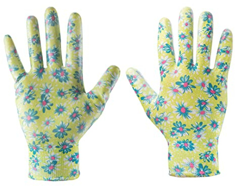 VERTO Nitril-beschichtete Gartenhandschuhe, II. Kategorie (9) | Abriebbeständigkeit 4, Beständigkeit gegen Durchschneiden, Mit einem scharfen Werkzeug 1, Reißbeständigkeit 3