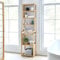 [en.casa] Scaffale in bambù (AxLxP): 165 x 42 x 28 cm Mobile da Stoccaggio Organizzatore Portaoggetti per Cucina/Bagno