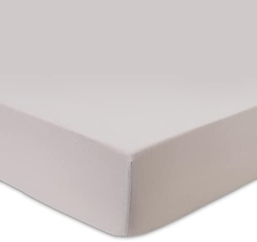 URBANARA Spannbettlaken Tolosa - 90x200x25 cm Natur Leinenbettwäsche Baumwollbettwäsche 50% Leinen & 50% Baumwolle Geeignet Für Jede Jahreszeit Bettwäsche Bettbezug Bettlaken