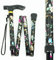 BeGrit Walking Sticks for Women Folding Walking Sticks Adjustable Walking Stick Collapsible Lightweight Flexible Stick Comfortable Grip Durable Mobility Aid for Ladies Men(Black)