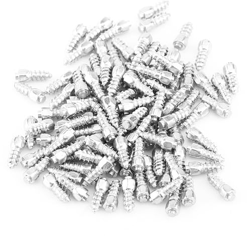 Spikes Reifen 100 Stück 12mm Autoreifen Spikes Anti Rutsch Bolzen Rad Reifen Schnee Reifen Spikes für Auto/ATV/SUV/Track/Motorrad