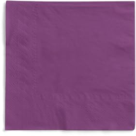MANK Serviette in AUBERGINE aus 3-lagigem Tissue, 40x40 cm, 1/4 Falz, 100 Stück, elegante Papierservietten für Hochzeit, Party, Gastronomie, Restaurant, Events