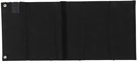 Qcwwy Sac de de Panneau Solaire 40W 4 Plis Sac Pliable Chargeur de Panneau Solaire Pliable Chargeur Solaire avec Technologie de Rapide pour Panneaux de Banque (Noir)