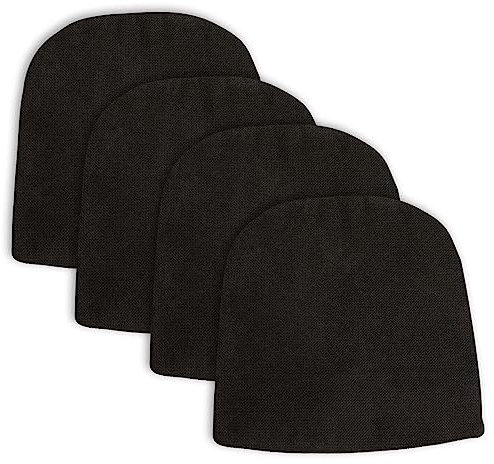 IDIMEX Sitzkissen AZARA in schwarz für Stuhl Lucia und Foro, Sitzpolster bezogen mit Stoff und mit Anti-Rutsch Punkten an Unterseite