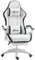Vinsetto Silla Gaming Silla Gamer Racing de Cuero PU con Altura Ajustable Reclinable 135° Reposacabezas Soporte Lumbar y Reposapiés Retráctil para Oficina Estudio 65x65x121-129 cm Blanco