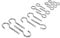 15pc Galvanised Iron Screw Hooks Set - 4 Sizes - Outdoor Garden Metal Wall Fence Hanging Hooks for Plants, Lights - by Blackspur
