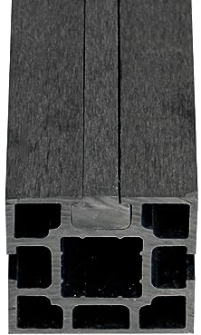 Home Deluxe - 3x Nutleiste CALLANUT - für WPC Sichtschutzzaun Callado - je 2 Stück, Maße: 92 x 3 x 2,2 cm I Blickschutz Windschutz Sonnenschutz, Grau