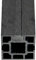Home Deluxe - 3x Nutleiste CALLANUT - für WPC Sichtschutzzaun Callado - je 2 Stück, Maße: 92 x 3 x 2,2 cm I Blickschutz Windschutz Sonnenschutz, Grau