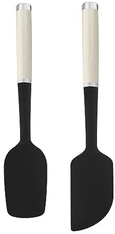 KitchenAid KQG437OHACE 2pc Silicone Spatula Set – Almond Cream