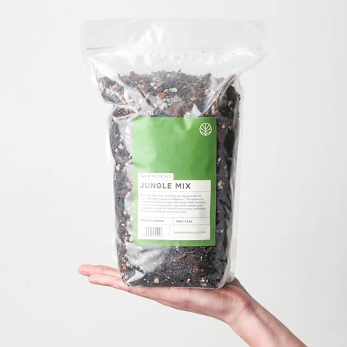 GrowTropicals Premium Peat-Free Jungle Plants Potting Mix, ideal for Anthuriums, Monstera, Philodendrons and more (8L)