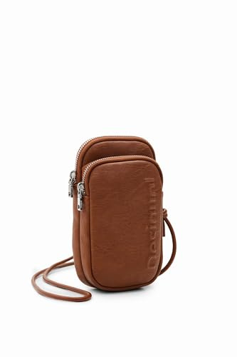 Desigual Damenhandtasche mone_half Logo Delphine 23wayp06 einzigartig braun, braun, Einheitsgröße