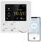 Qiumi Smart WiFi Knob Termostato de Color Aire Acondicionado con 2 Tubos, Funciona con Alexa Google Home, 95~240V AC
