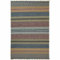 Knutzen Wohnen Kelim Teppich 80 x 150 Schleswig - Fransen Teppich Wolle Natur - Handgewebt und beidseitig verwendbar - Ideale Wohndekoration für jeden Wohnraum
