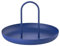 Zone Denmark Singles Serviertablett, Tablett aus matt lackiertem Metall, rundes Tablett mit Handgriff, 20 cm im Durchmesser, Indigo Blue (blau)