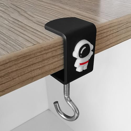 1 morsetto a C in acciaio inox con ganci, morsetto da tavolo a C, con apertura a ganascia larga stabile e design I-Beam per scrivania scolastica