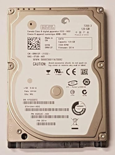 120 GB SATA ST9120411ASG 7200 rpm 8 MB HDD 2.5 disco rigido interno