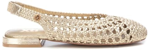 XTI - Schuh Damen Gold - Bequeme und vielseitige Schuhe - Casual Mode - Modell 14379202 (Größe 38)