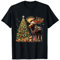 Elch Weihnachtsmütze Tannenbaum Weihnachtsdeko Elch T-Shirt