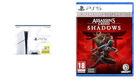 Playstation 5 Consola Estandar Modelo Slim & Assassin's Creed Shadows Limited Edition (Exclusivo para Amazon.es) (PS5)