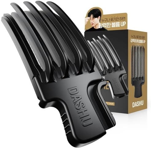 DASHU Daily Volume Pick – Root Lift Comb for Hair Volume Clip, Volumizing Hair Styling Tool for Men & Women, Heat-Resistant Texture Comb for Fluffy Bangs & Heatless Curls