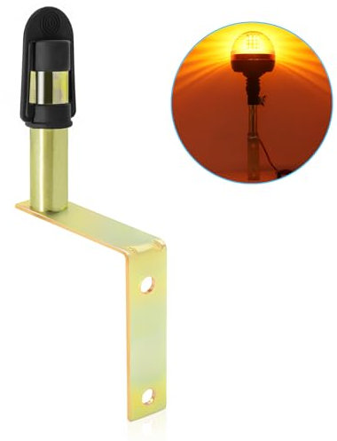 Biqing Support gyrophare tracteur Universel (avec câble et capuchon étanche) support gyrophare tracteur pour le montage du voyant d'avertissement rotatif de chariot élévateur avec fil