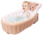 Vasca da bagno per bambini, gonfiabile, con pompa ad aria integrata, vasca da bagno portatile a 45°, per bambini, 105 x 58 x 44 cm, mini doccia consigliata 0 – 6 anni per attività all'aperto