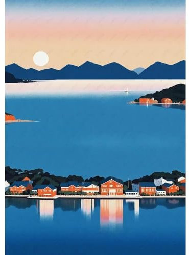 Ozean Segeln Landschaft Meer Natur Poster Wand Kunst Druck Home Wohnzimmer Bett Zimmer Dekor 21x30cm ohne Rahmen