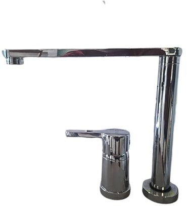 Paini, Yaden, 92CR569/5822FPA, Miscelatore Monocomando Sottofinestra, Bocca Girevole Abbattibile, Stile Elegante Made in Italy, Rubinetto Miscelatore Lavello Cucina Cromo