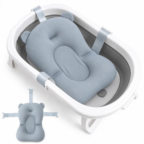 Baby Badewanneneinsatz,Babywanne Kissen,Baby Badewanne Pad,Neugeborene Badesitz,Säuglings-Badewannensitz,Badewannensitz,Babybadewanne Badesitz,Baby Badewanne(OHNE Badewanne)