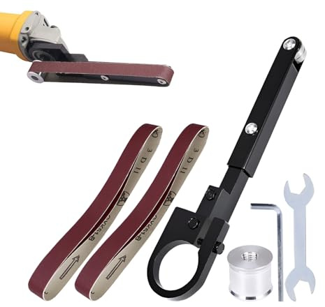 Bandschleifer Aufsatz Für Winkelschleifer - Konvertierungswerkzeug Für DIY Mini Schleifmaschine, Sandbandmaschine | Tragbarer Rohrpolieradapter Für Polieren, Schleifen, Metallverarbeitung, Heimwerker