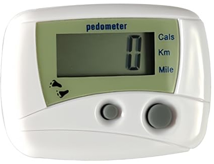 Pedometer Walking – Mini Digital LCD Counter für Step Tracking, Tragbares Trainingsmonitor mit Distanz und Kalorienaufnahme, Fitnesswerkzeug für Laufen, Schwimmen, 4,9 x 3,9 cm