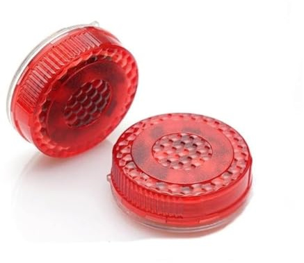 HXVGEGKPYK Interieurleisten 2PCS Auto Tür Licht Warnung Licht Anti Kollision Flash Rot Drahtlose Alarm Lampe Strobe Licht Blinker Parkplatz Licht Panel Dekoration Trim