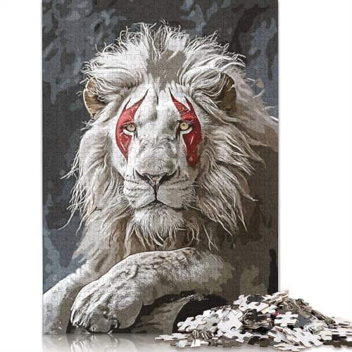 Puzzle 500 Teile, König der Löwen, Puzzle für Erwachsene, Schwierigkeitsgrad Puzzle, Lernspiele, Spielzeug, Familiendekoration, 500 Stück (52 x 38 cm)
