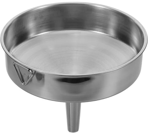Alipis Entonnoir à Huile Automobile Acier Inoxydable 24 Cm Grand Diamètre Polyvalent Atelier Usage Professionnel Vidange Fluides Moteur