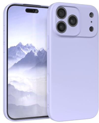 EAZY CASE - Silikonhülle für iPhone 17 Pro Max Hülle Silikon Case Lila weich stoßfeste Handyhülle Schutzhülle mit Kameraschutz Dünn Premium Schutz Cover TPU Phone Bumper in Pastell Lavendel Blau Matt