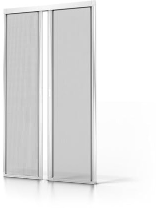 Avosdim Fliegengitter-Rollo für Tür, Aluminium, Luxus, Weiß, L 240 x H 230 cm