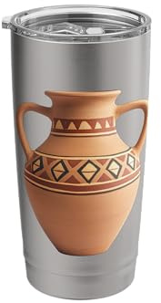 Ancient Greece Roman Empire Amphora Amphorae Vase Stainless Steel Insulated Tumbler