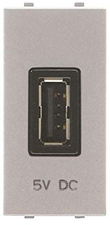 Niessen - Toma cargador usb 1m 750ma/5v plata
