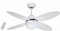 Bastilipo - Ventilador techo con mando a distancia E27, 60 W, Blanco, 105 cm, Bermeo blanco